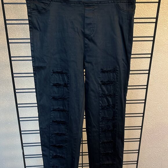 skinny distressed pants just right size large - Picture 3 of 3